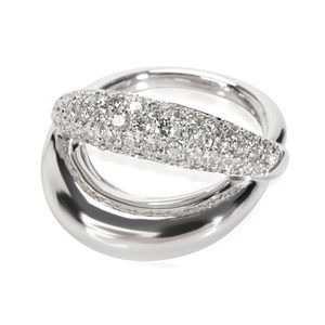 Mauboussin Twins Diamond Ring in 18K White Gold 1 1/3 Ctw